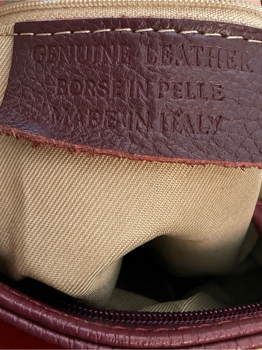 Diva’s Bag Burgundy Italian Leather Shoulder & Crossbody Bag